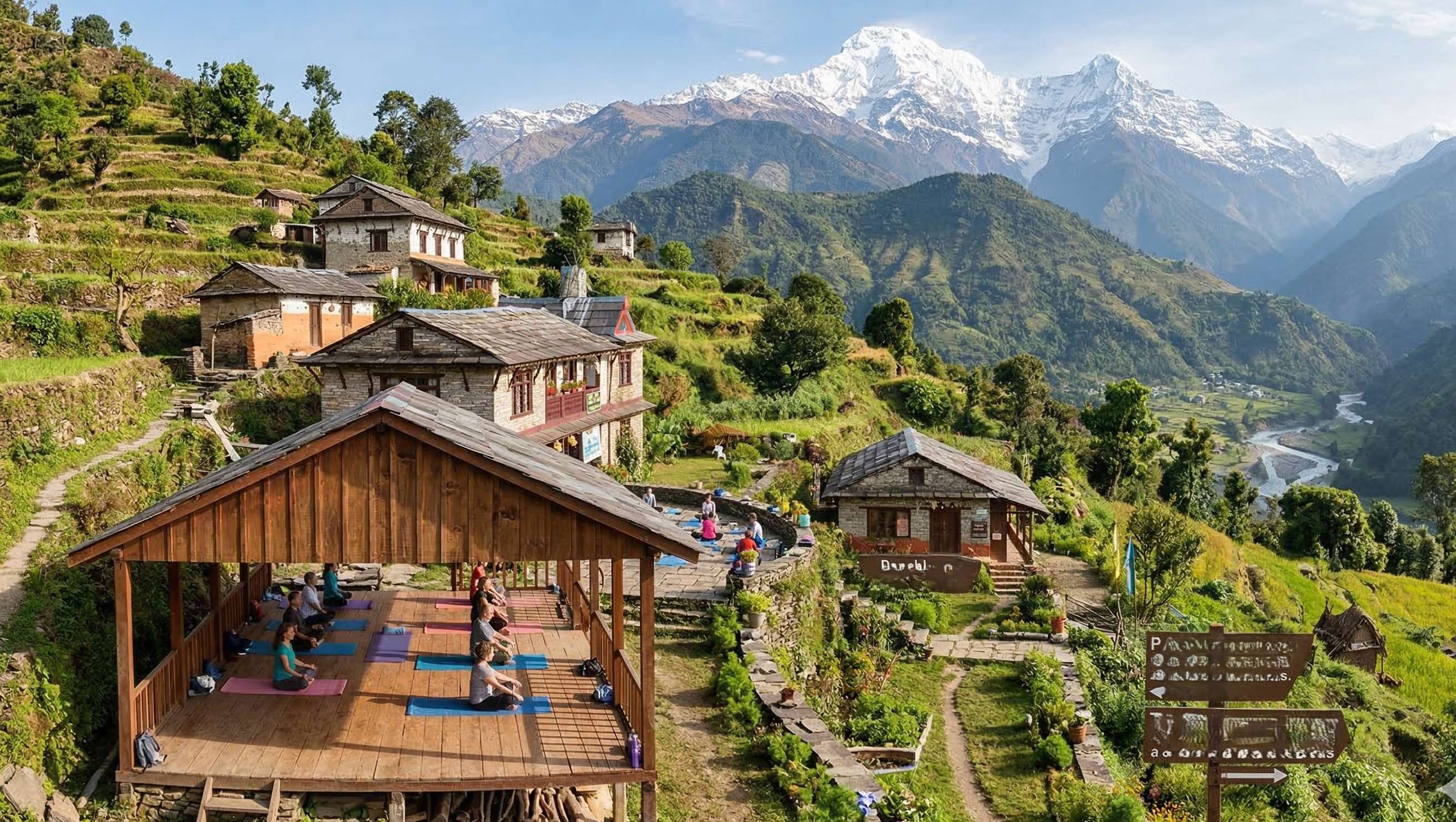 Yoga, Panchkarma & Adventure Retreat in Himachal for Foreigners